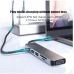 Hub USB C a HDMI, adaptador Rj45 VGA, OTG Thunderbolt 3 Dock con PD TF SD jack3.5 mm