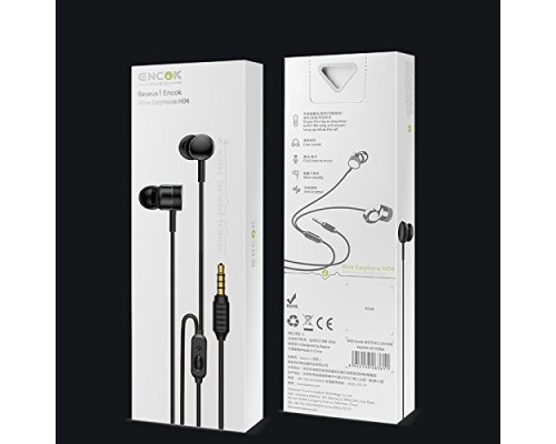 AURICULARES BASEUS H04 CABLE 1.2M NEGRO/PLATA