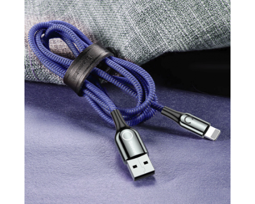 CABLE USB A LIGHTNING PARA APPLE IPHONE BASEUS 1M AZUL