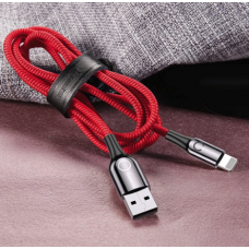 CABLE USB  A  LIGHTNING PARA APPLE IPHONE BASEUS 1M ROJO