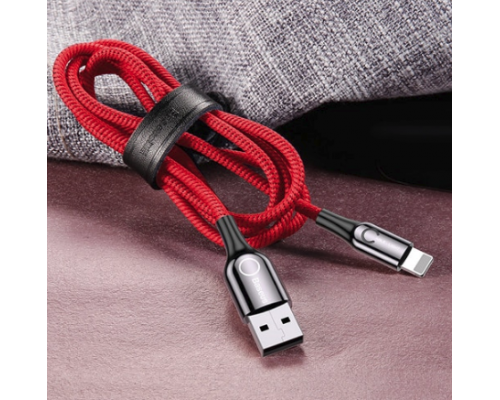 CABLE USB  A  LIGHTNING PARA APPLE IPHONE BASEUS 1M ROJO