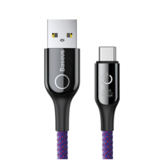 CABLE USB A TIPO C BASEUS 1M PURPURA