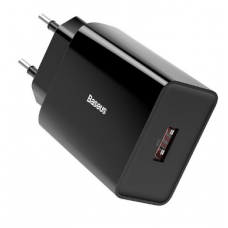 Cargador USB Baseus 18W QC 3.0 - Carga rapida - Negro