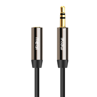 Cable de Audio Jack 3,5mm macho a hembra 1M-4 Cable de Audio Jack 3,5mm macho a hembra 1M