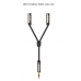 Cable Adaptador de Audio jack 3.5mm 1 macho a 2 hembra 20cm