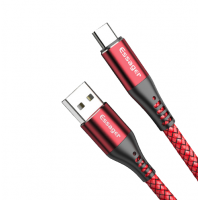 CABLE 5A USB TIPO C CARGA RAPIDA  ESSAGER ROJO 1.20M