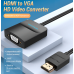 ADAPTADOR HDMI A VGA + JACK 3.5mm M/M + CABLE MICRO USB