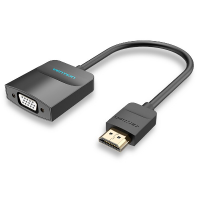 ADAPTADOR HDMI A VGA + JACK 3.5mm M/M + CABLE MICRO USB