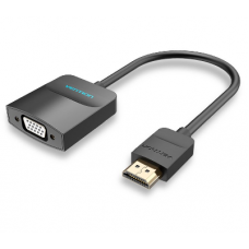 ADAPTADOR HDMI A VGA + JACK 3.5mm M/M + CABLE MICRO USB