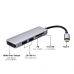 HUB 5 IN 1 USBC a HDMI, 2 USB 3.0, tarjeta SD TF - 4K, 30Hz, 1080P 