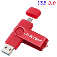 PENDRIVE JASTER OTG 64GB USB 3.0 MICRO USB ROJO