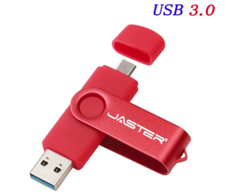PENDRIVE FASHION TREND OTG 32GB  MICRO USB ROJO