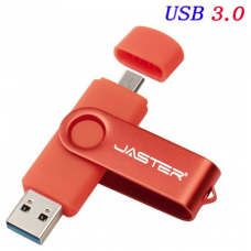 PENDRIVE OTG 64GB USB 3.0 JASTER COLOR NARANJA