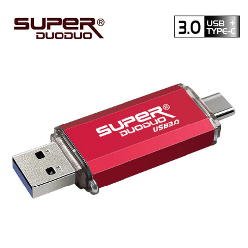PENDRIVE OTG 64GB USB C FASHION TREND ROJO