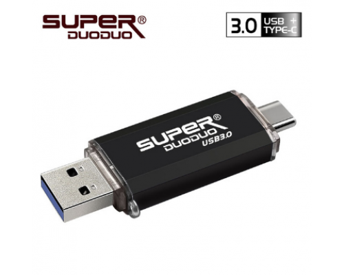 PENDRIVE OTG USB 3.0 USB-C 32GB FASHION TREND NEGRO