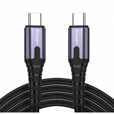 CABLE ESSAGER 60W 3A PD 2.0 USB-C TO USB-C - 1M