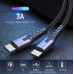 CABLE ESSAGER 60W 3A PD 2.0 USB-C TO USB-C - 1M