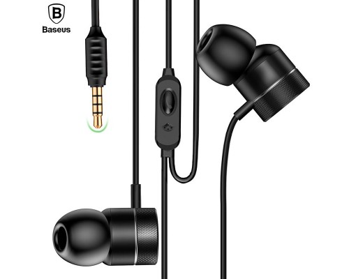 AURICULARES BASEUS H04 CABLE 1.2M NEGRO