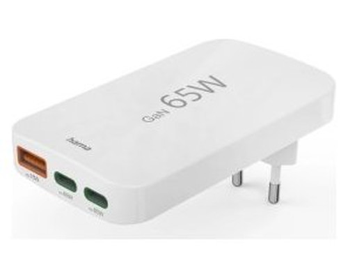 CARGADOR DE PARED HAMA 65W PLEGABLE 2xUSB-C PD 1xUSB-A-SX9 CARGADOR DE PARED HAMA 65W PLEGABLE 2xUSB-C PD 1xUSB-A