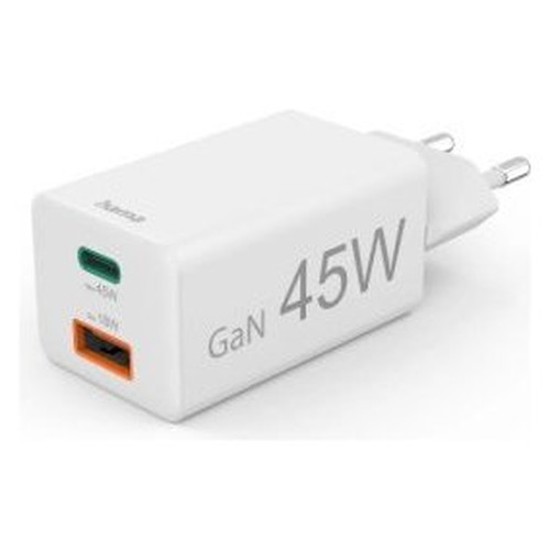 CARGADOR USB HAMA 45W 1xUSB-C PD 1xUSB-A MINICARGADOR-SX13 CARGADOR USB HAMA 45W 1xUSB-C PD 1xUSB-A MINICARGADOR