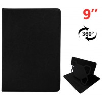 Funda COOL Ebook / Tablet 9 pulg Liso Negro Giratoria