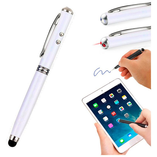 Puntero Stylus COOL Universal Laser Blanco-CS2 Puntero Stylus COOL Universal Laser Blanco