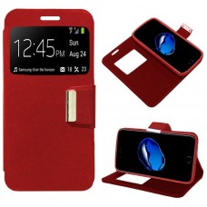 Funda COOL Flip Cover para iPhone 7 Plus / iPhone 8 Plus Liso Rojo