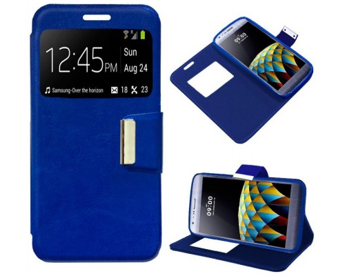 Funda COOL Flip Cover para LG X Cam Liso Azul