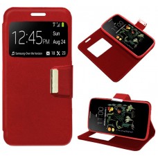 Funda COOL Flip Cover para LG K5 Liso Rojo
