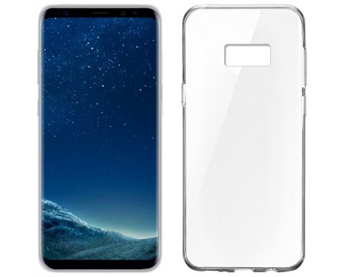 Funda Silicona Samsung G955 Galaxy S8 Plus (Transparente)