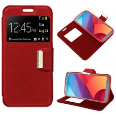 Funda COOL Flip Cover para LG G6 / G6 Plus Liso Rojo