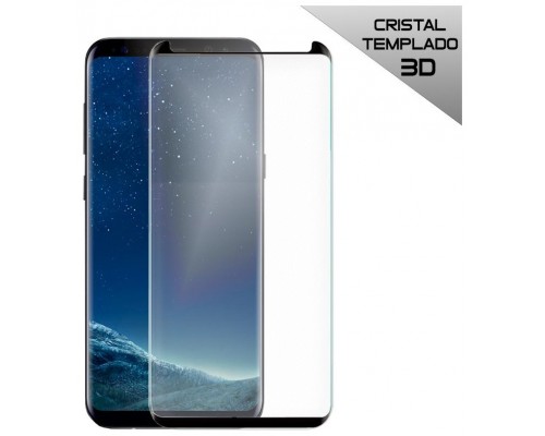 Protector Pantalla Cristal Templado Samsung G955 Galaxy S8 Plus (Curvo Borde Negro)
