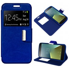 Funda COOL Flip Cover para Vodafone Smart E8 Liso Azul
