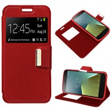 Funda COOL Flip Cover para Vodafone Smart E8 Liso Rojo