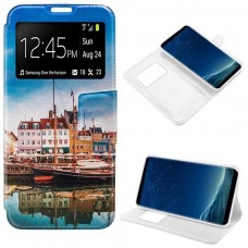 Funda COOL Flip Cover para Samsung G955 Galaxy S8 Plus Dibujos Lago