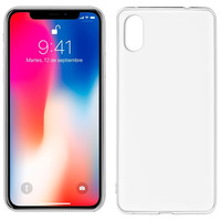 Funda Silicona iPhone X / iPhone XS (Transparente)