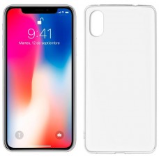 Funda Silicona iPhone X / iPhone XS (Transparente)