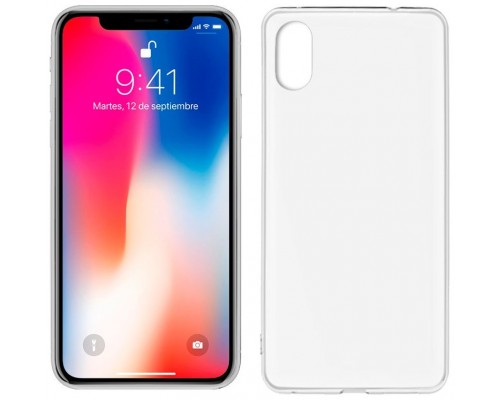 Funda Silicona iPhone X / iPhone XS (Transparente)