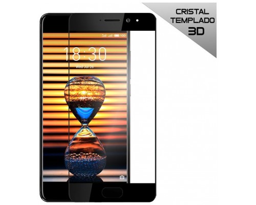 Protector Pantalla Cristal Templado COOL para Meizu Pro 7 (3D Negro)