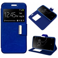 Funda COOL Flip Cover para Sony Xperia XA1 Plus Liso Azul