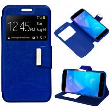 Funda COOL Flip Cover para Meizu M6 Note Liso Azul