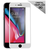 Protector Pantalla Cristal Templado iPhone 7 / iPhone 8 (FULL 3D Blanco)-4CS Protector Pantalla Cristal Templado iPhone 7 / iPhone 8 (FULL 3D Blanco)