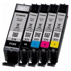 Canon MG5750/MG6850/MG7750 Pack 4 colores, Negro PGI-570 + Colores CLI-571 CMY
