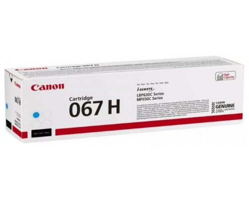 CANON Toner 067H cyan, i-SENSYS LBP631 LBP633 MF651 MF655 MF657 2.350p.