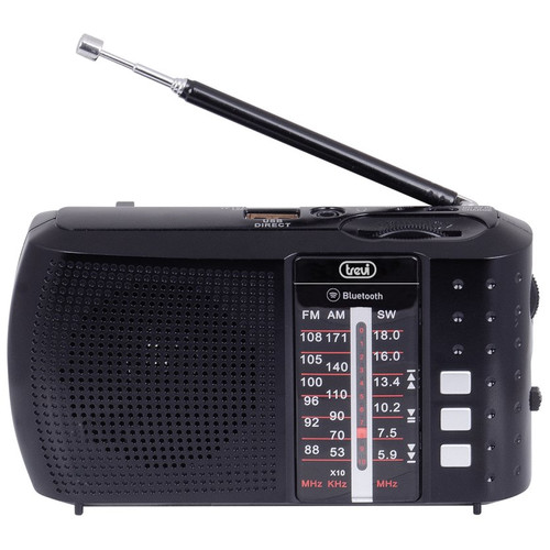 RADIO PORTATIL TREVI MULTIBANDA BLUETOOTH USB MICRO SD RA 7F20 BT NEGRO
