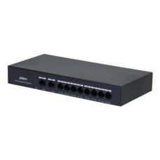 (DH-PFS3010-8GT-65) DAHUA SWITCH 10 PUERTOS, 8 PUERTOS POE, 60W, HI-POE, L2, UNMANAGED (Espera 4 dias)