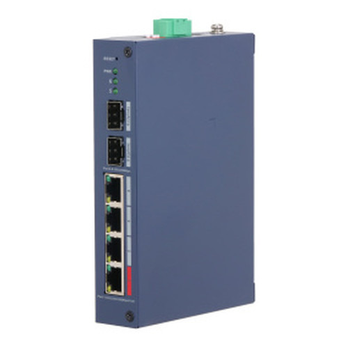 (DH-CHS4206-4GT-90) DAHUA SWITCH INDUSTRIAL 6 PUERTOS CLOUD MANAGED GIGABIT, 90W, 4 PUERTOS POE, HI-POE, L2 (Espera 4 dias)