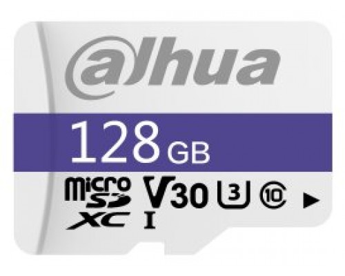 DAHUA MICROSD 128GB MICROSD CARD, READ SPEED UP TO 95 MB/S, WRITE SPEED UP TO 38 MB/S, SPEED CLASS C10, U3, V30, TBW 80TB (DHI-TF-C100/128GB) (Espera 4 dias)