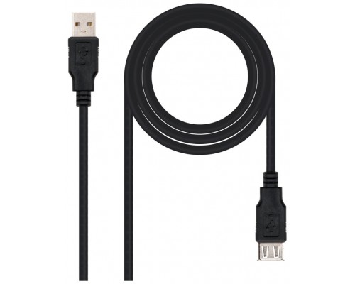 CABLE USB 2.0 TIPO AM-AH NEGRO 1.0 M NANOCABLE