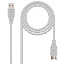 Nanocable CABLE USB 2.0, TIPO A/M-A/H, BEIGE, 1.0M (Espera 4 dias)
